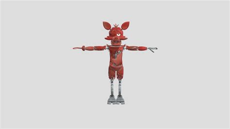 Foxy The Pirate Fox Fnaf Ar Download Free 3d Model By Feddy Fazbear