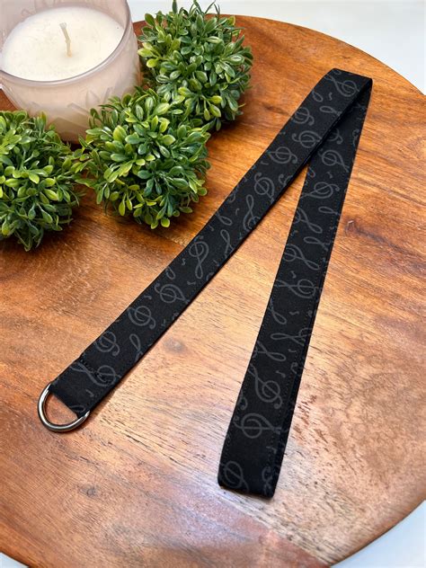 Black Music Note Lanyards The Lanyard Boutique