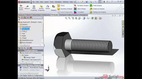 Setting Standard Material To You Part From Solidworks Design Table Youtube