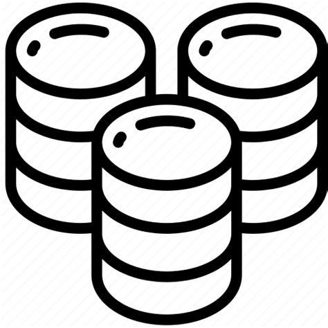 Big, data, data science, large, multiple, storage icon