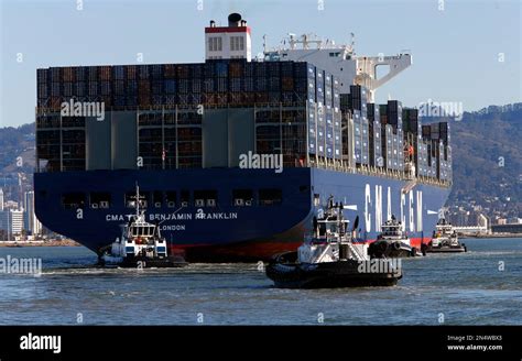 The Cma Cgm Benjamin Franklin The Eighth Largest Cargo Vessel In The