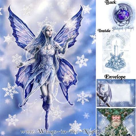 Anne Stokes Snowflake Fairy Greeting Card