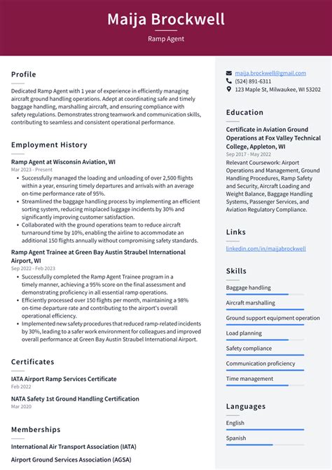 Top Ramp Agent Resume Objective Examples Resumecat