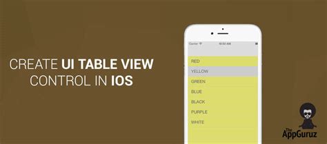 Create UITableView Control In IOS Tutorial