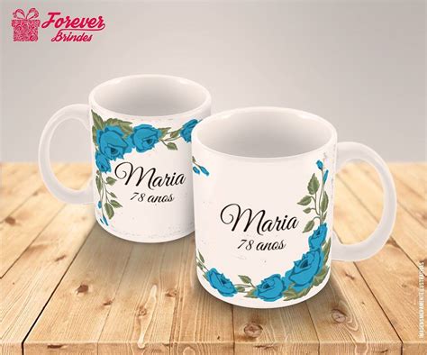 Caneca De Porcelana De Aniversário FOREVER BRINDES