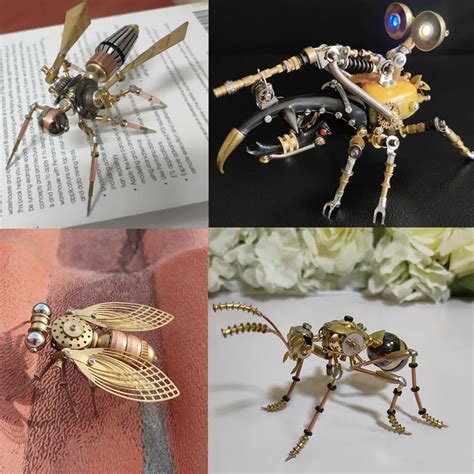 Steampunk Mechanische Insecten Een Grote Pocket Bug Model Handleiding