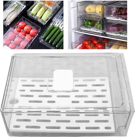 Amazon De K Hlschrank Aufbewahrungsbox Obst Aufbewahrungsbeh Lter Mit