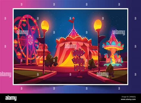 Fairground Ride Funfair Stock Vector Images Alamy