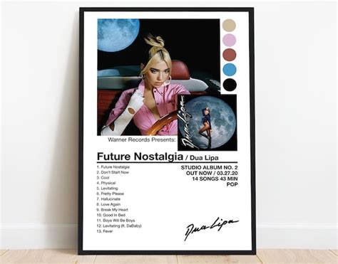 Dua Lipa Future Nostalgia Poster Dua Lipa Future Nostalgia | Etsy