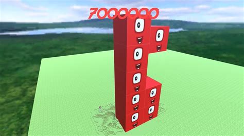 Numberblock From One To Billion 1 1 000 000 000 In Minecraft Youtube