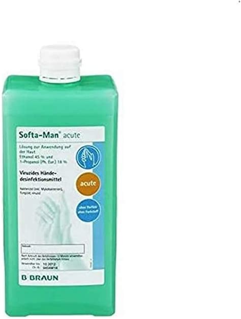 B Braun Softa Man acute Händedesinfektion 1000 ml Spenderflasche