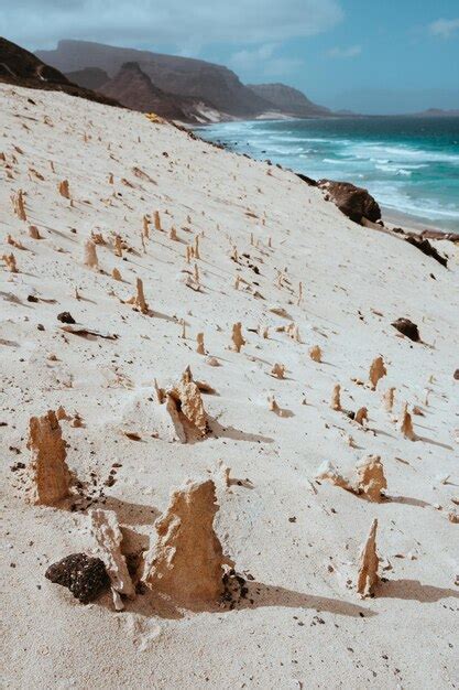 Extra As Formaciones De Piedra Arenisca En El Paisaje Lunar De La Isla