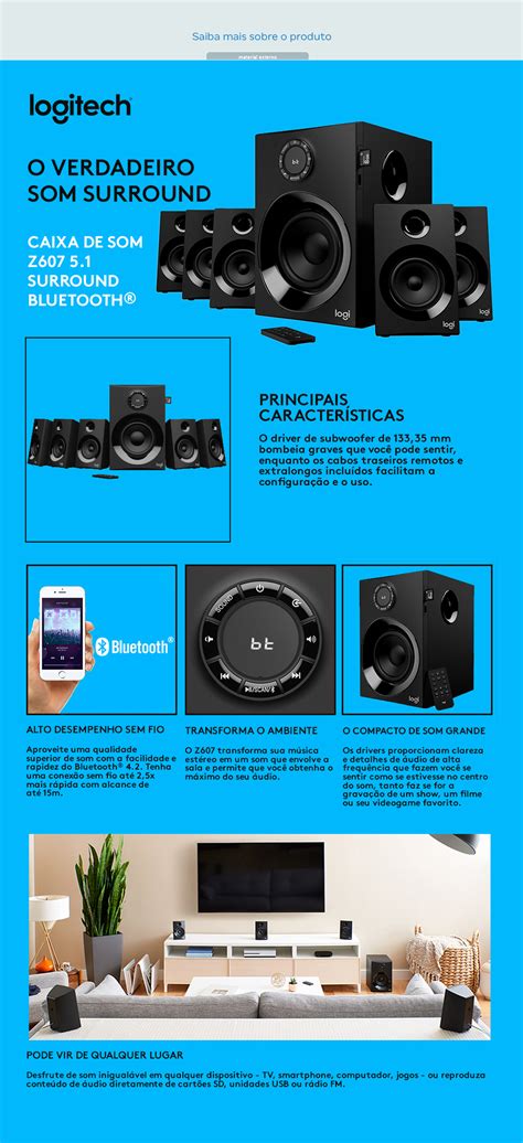 Caixa De Som Logitech Z Bluetooth W Caixa De Som Bluetooth