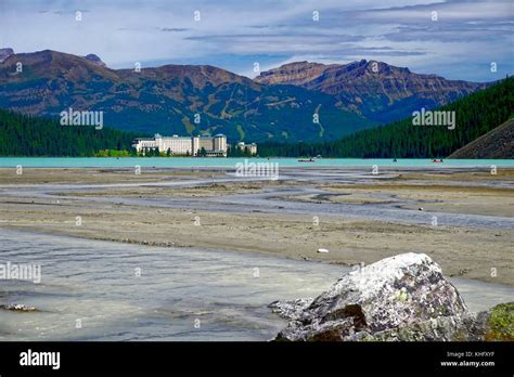 Lake Louise Hotel Stock Photo - Alamy