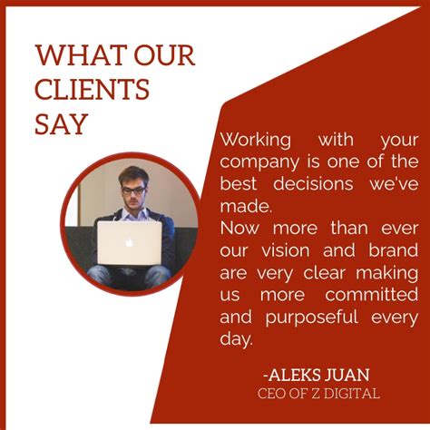 Copy Of Customer Testimonials Client Review Template Postermywall