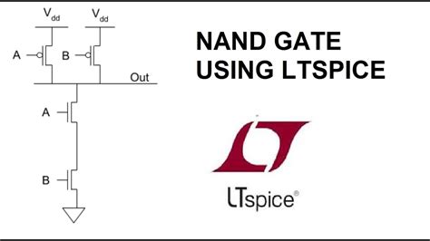 Ltspice Tutorial Simulation Of Nand And Gate Waveforms Youtube