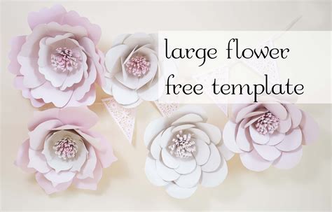 Free Printable Paper Flower Pattern