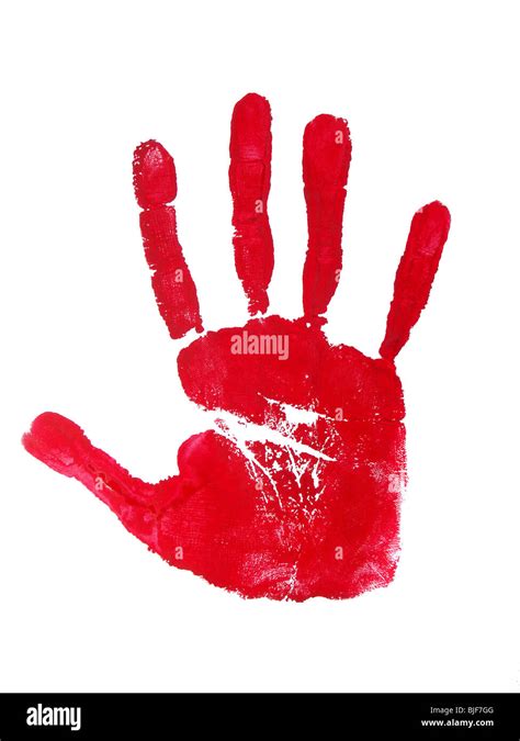 Red Finger Print Hi Res Stock Photography And Images Alamy