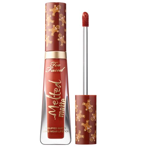 Too Faced Gingerbread Man Melted Matte Lipstick News Beautyalmanac