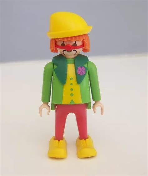 Playmobil U Cirque Clown Vert Avec Chapeau Jaune Romani