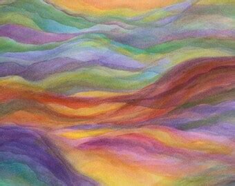 Rainbow Valley Veil Watercolor Print Etsy