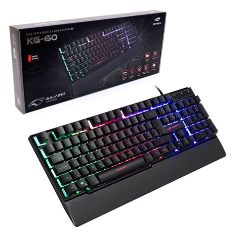 Teclado Gamer C3Tech KG 60BK USB ABNT2 RGB eFácil