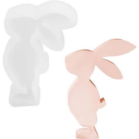 Moules En Silicone Pour Lapin De Pâques Moule Pour Bougies À Tige Et