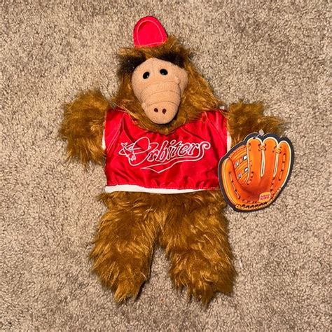 Toys 8s Vintage Baseball Themed Stuffed Alf Burger King Exclusive