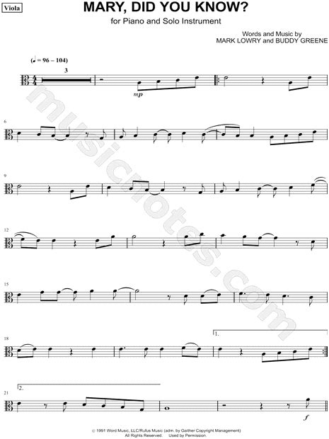 Viola Music Sheets For Beginners