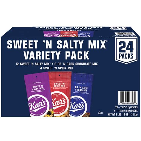 Kar S Sweet N Salty Trail Mix Variety Pack 24 Count Walmart