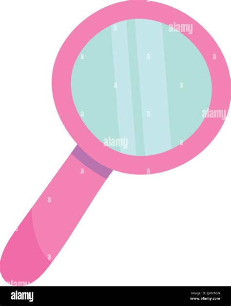 Pink Magnifying Glass Stock Vector Image And Art Alamy