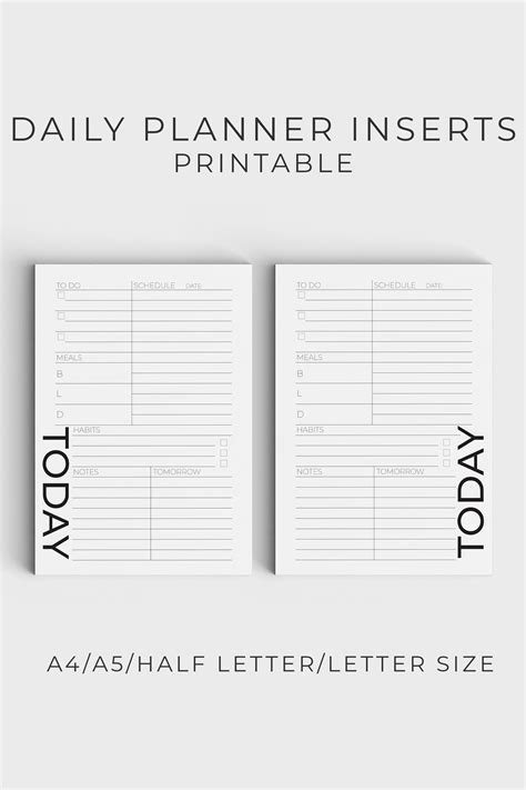 Journal Planner Journal Pages Planner Calendar Planner Paper Meal