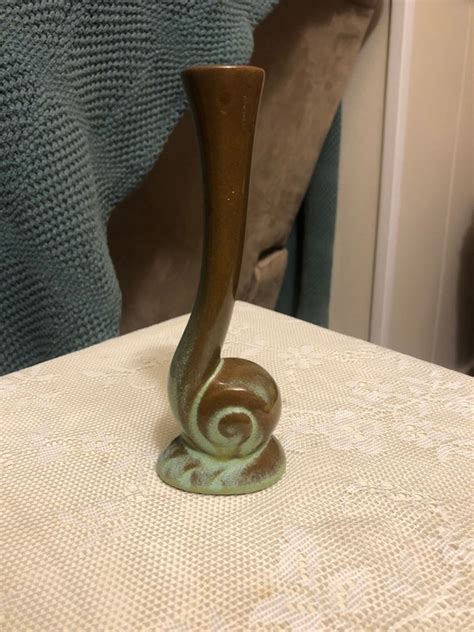 Frankoma Snail Flower Bud Vase Etsy