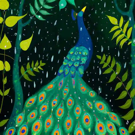 Dancing Peacock Images In Rain