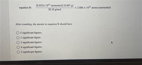 Solved To How Many Significant Figures Should Each Answer Be