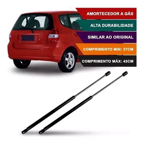 Par Amortecedor Tampa Traseira Porta Mala Honda Fit A