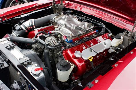 2002 Ford Mustang Cobra Engine Stock Photo - Image of ford, overhead ...