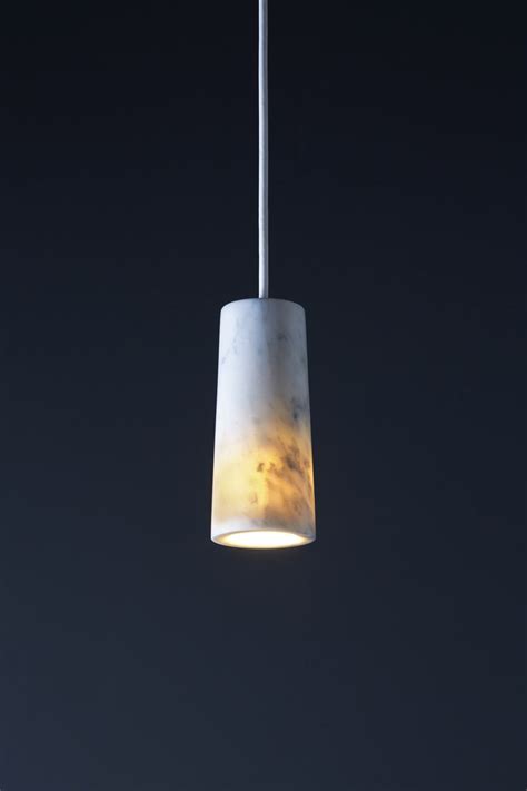 Core Carrara Marble Pendant Lamp Led Dimmable Carrara Marble Pendant