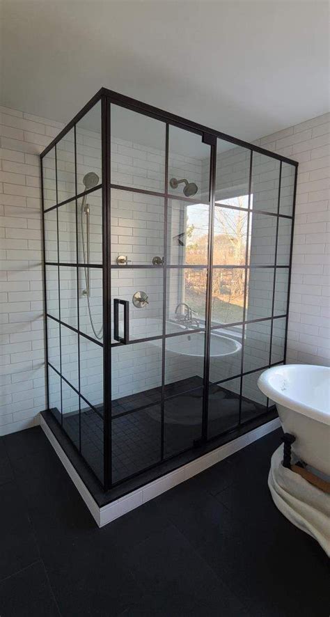 Gridded Shower Doors Recent Projects American Glass Mirror