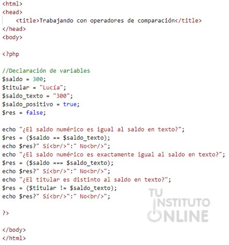 PHP Páginas webs dinámicas Tu Instituto Online