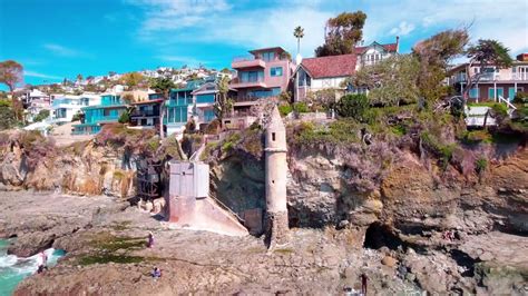 Laguna Beach Victoria Beach Aerial Footage 4k Youtube