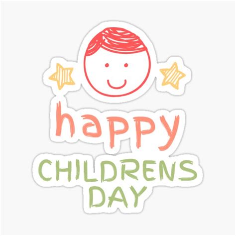 Happy Childrens Day 2021 Sticker For Sale By Amah1 Redbubble