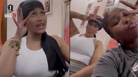 Cardi B Holds Back Tears Visiting Bff Star Brim Before She Serves