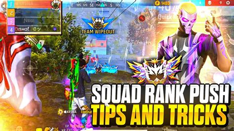 Br Squad Rank Push Tips And Tricks How To Push Rank In Free Fire Br