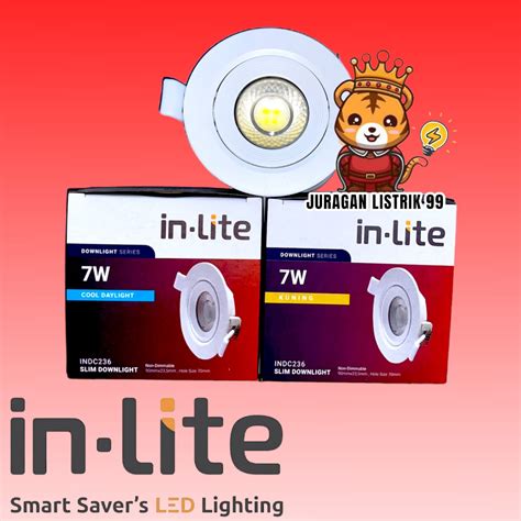 Jual LAMPU DOWNLIGHT SPOTLIGHT 5 WATT 7 WATT INDC236 INLITE LED MINI