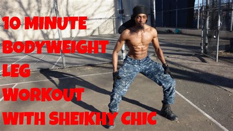 10 Minute Bodyweight Leg Workout No Equipment That S Good Money Youtube