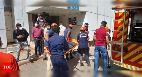 Gandhinagar Fire Drill To Rescue Icu Patients Ahmedabad News Times