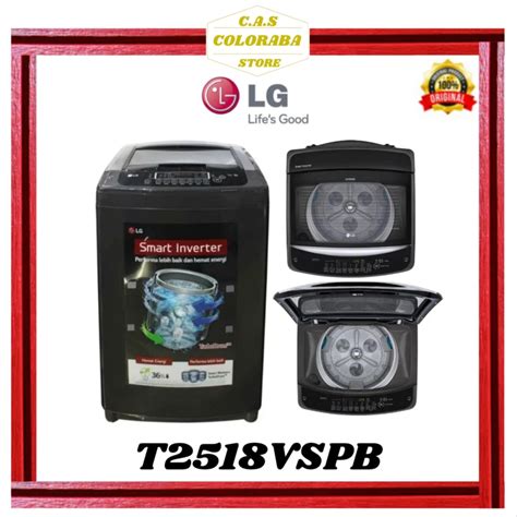 Jual Mesin Cuci Lg T2518vspb Mesin Cuci Top Loading 18 Kg Inverter