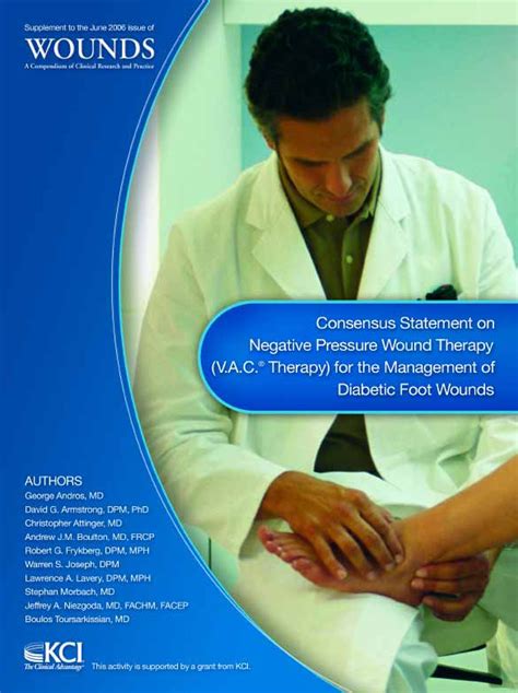 Pdf Consensus Statement On Negative Pressure Wound Therapy Vac