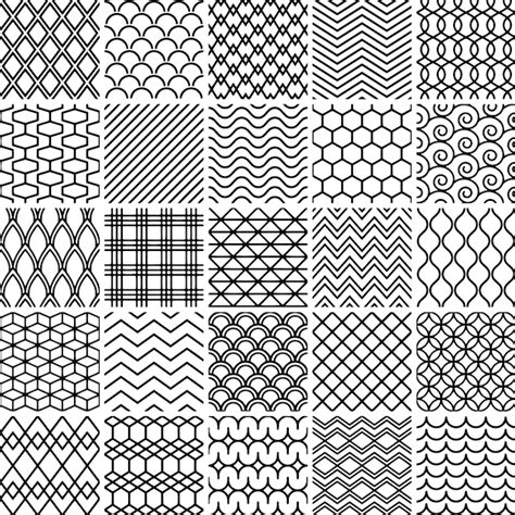 Premium Vector | Set of simple lines patterns digital art hand drawn ...